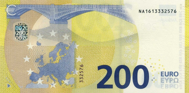 P25UB European Union 200 Euro Year 2019 (Draghi)